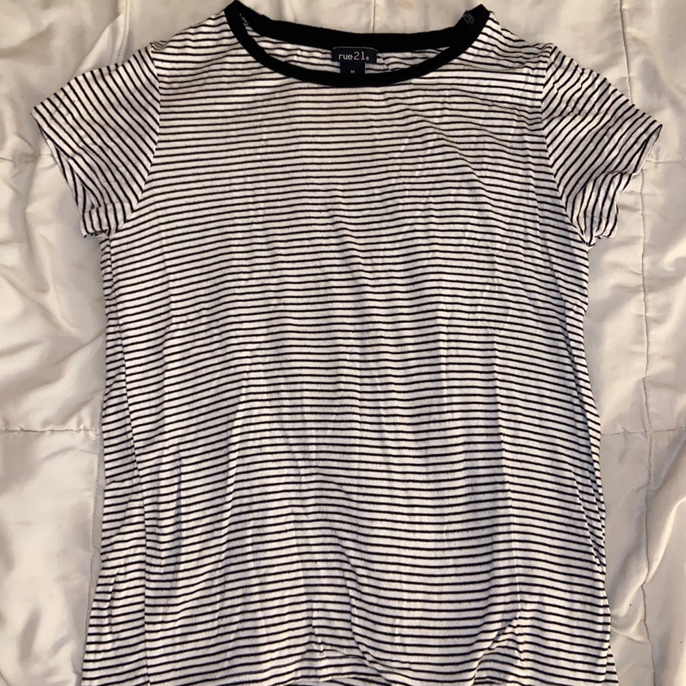 striped short sleeve